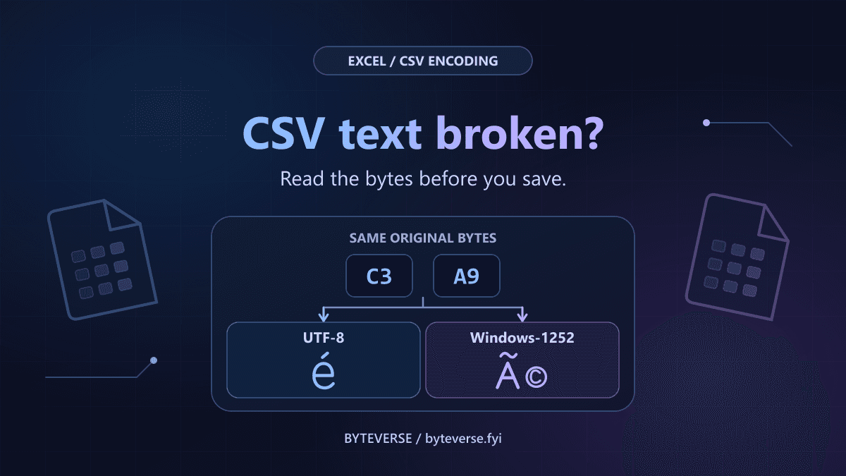 Excel CSV Special Characters Broken? Fix UTF-8 Safely